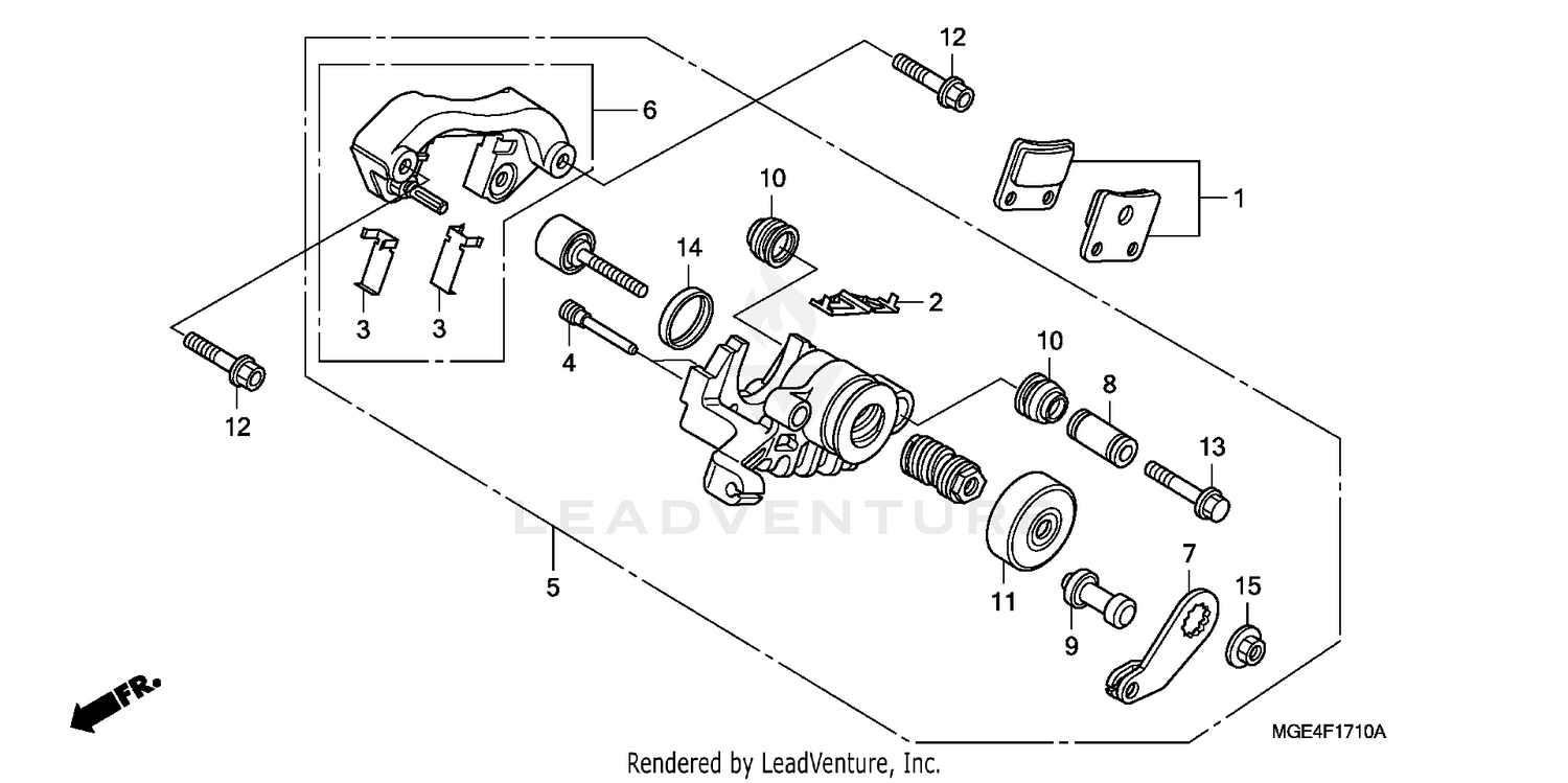 REAR BRAKE CALIPER (PARKING)