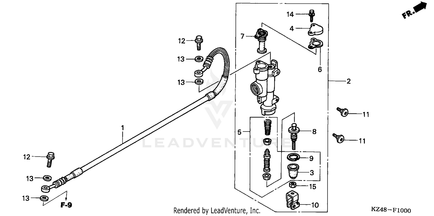 REAR BRAKE MASTER CYLINDER
