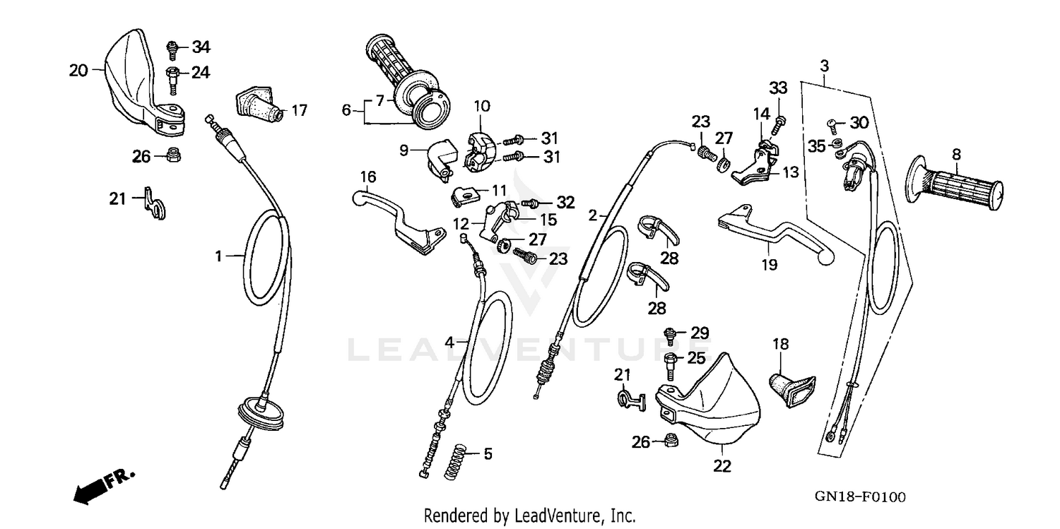 HANDLE LEVER + CABLE