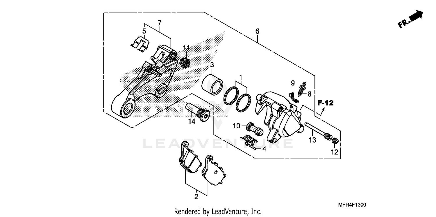 REAR BRAKE CALIPER (1)