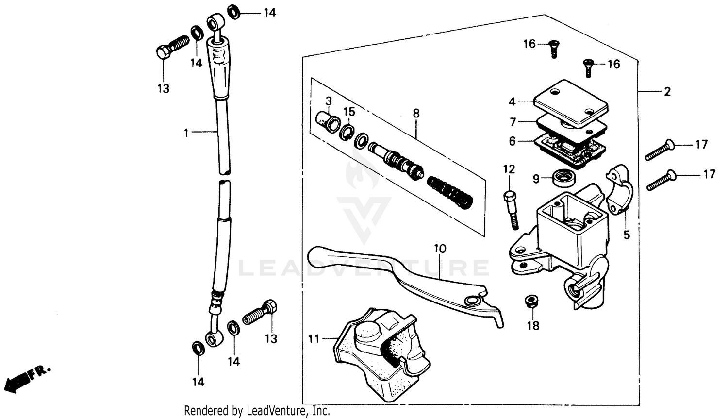 FRONT BRAKE MASTER CYLINDER