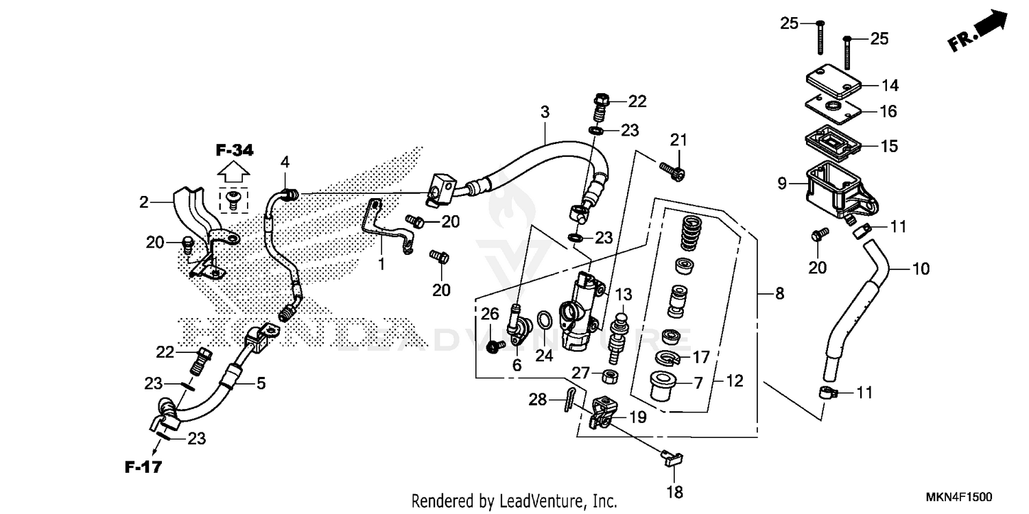REAR BRAKE MASTER        CYLINDER (1)