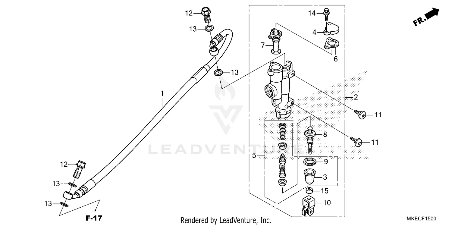 REAR BRAKE MASTER        CYLINDER