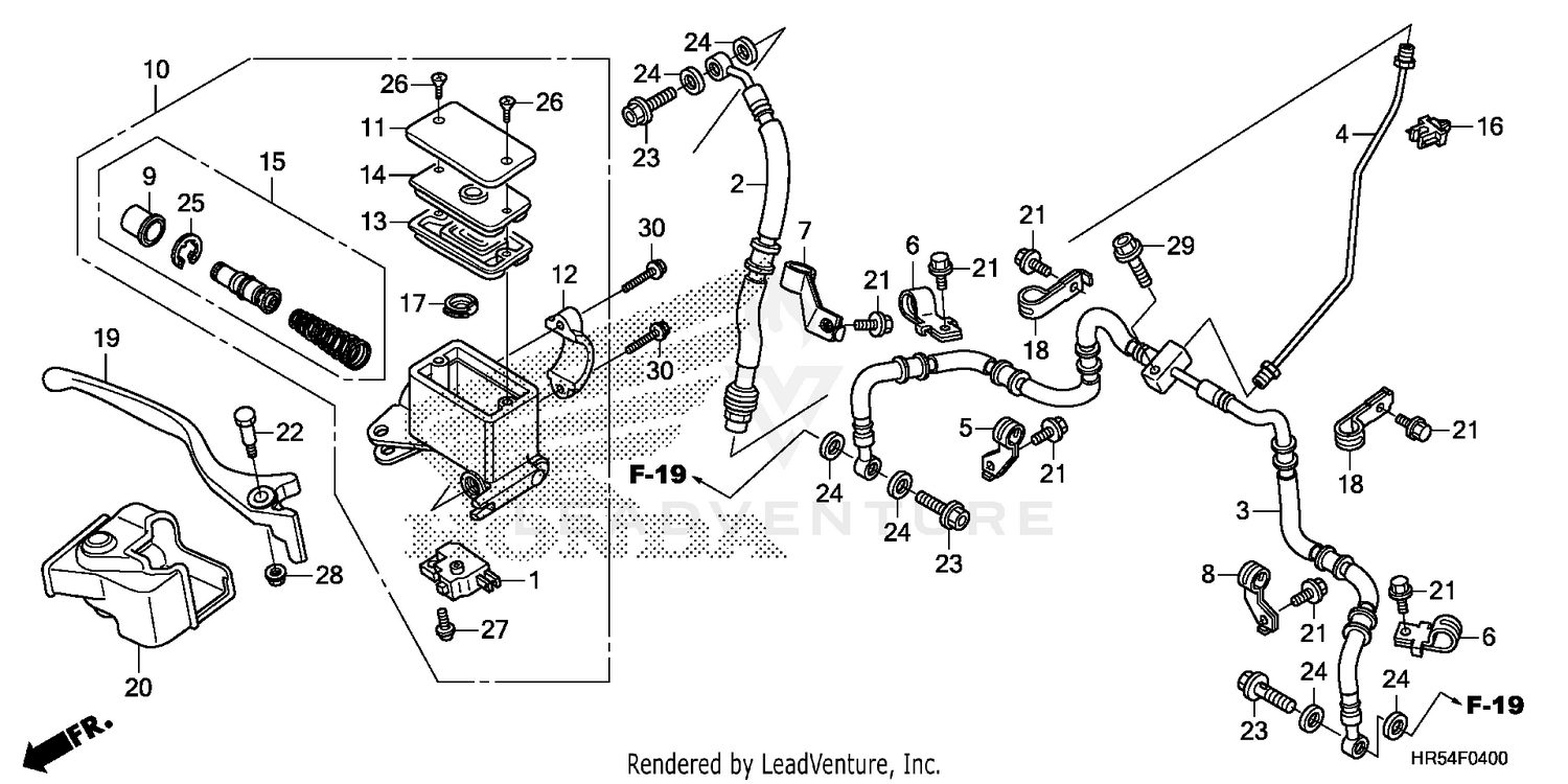 FRONT BRAKE MASTER CYLINDER