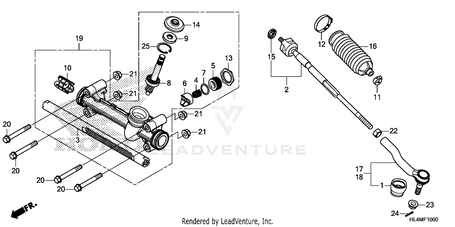 STEERING GEAR BOX@TIE ROD