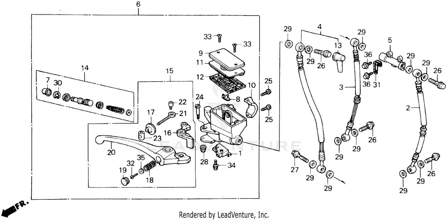 FRONT BRAKE MASTER CYLINDER 86
