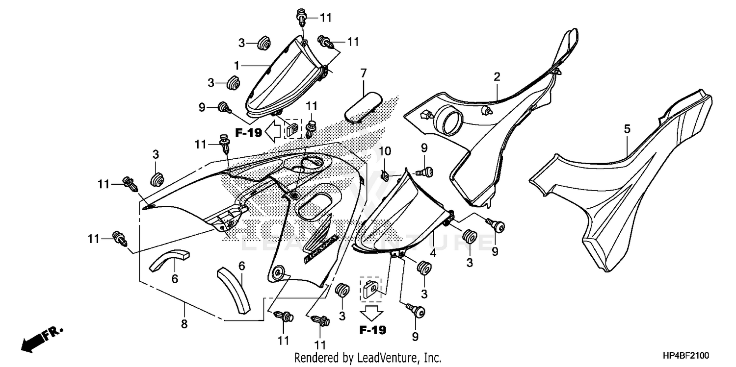 SIDE COVER + TANK COVER