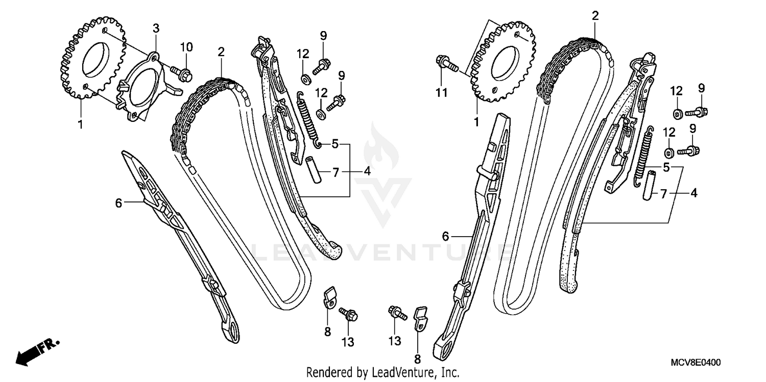 CAM CHAIN + TENSIONER