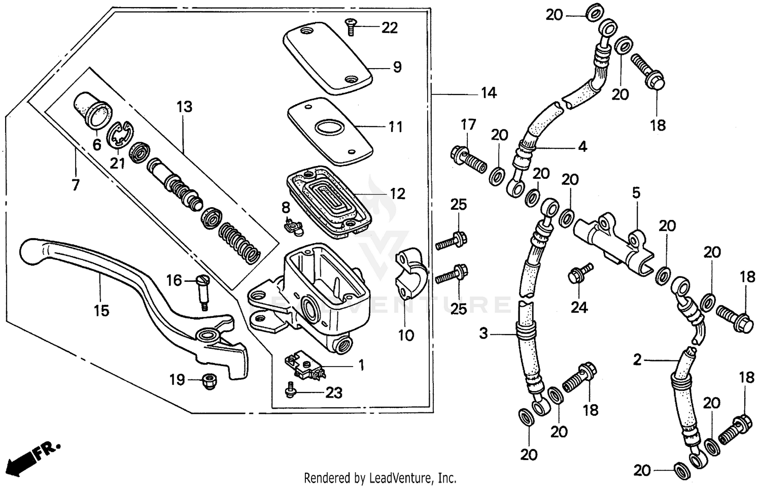 FR. BRAKE MASTER CYL