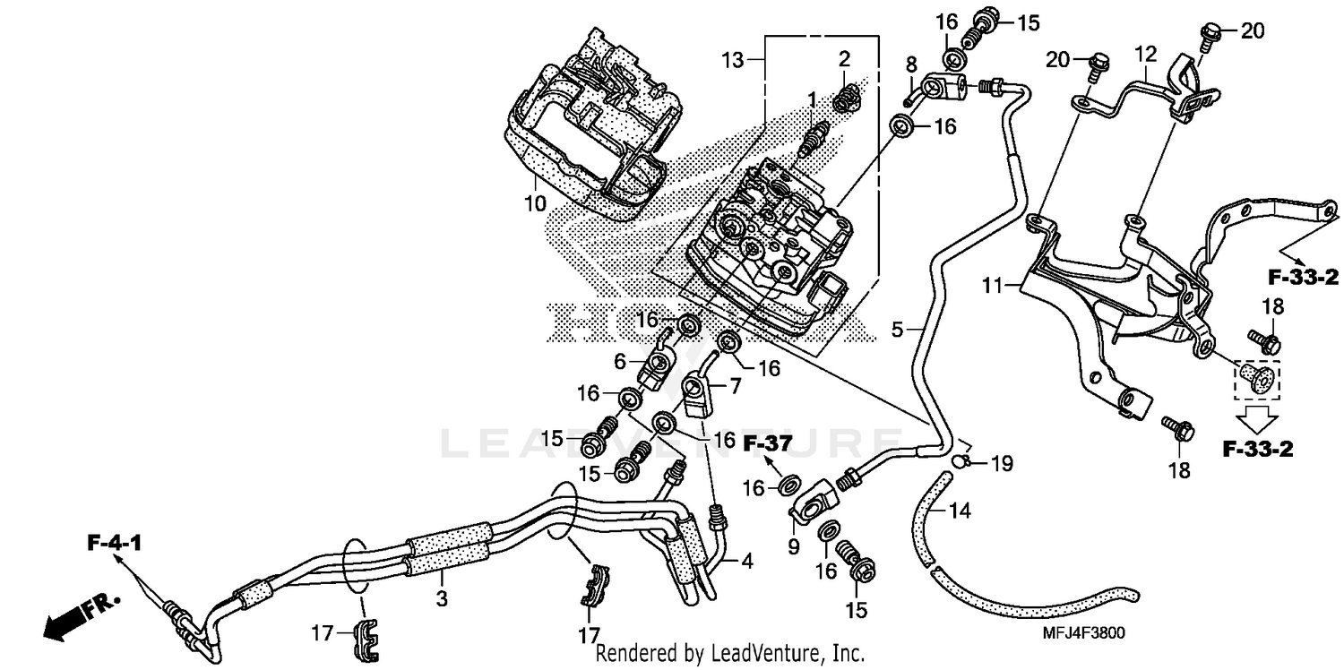 FRONT VALVE UNIT (CBR600RA)