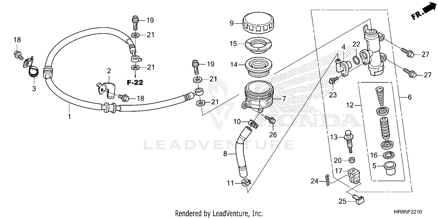 REAR BRAKE MASTER        CYLINDER