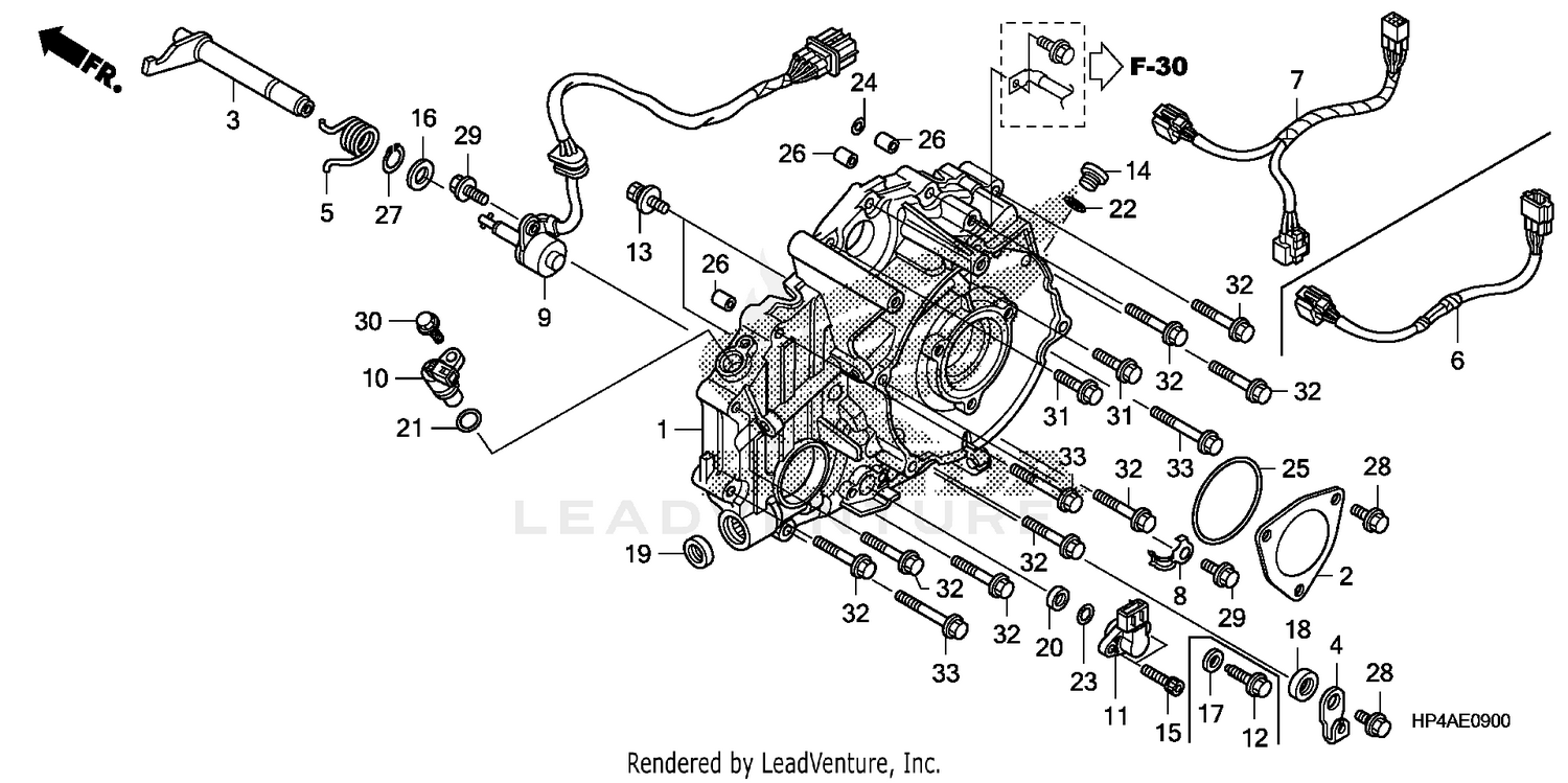 REAR CRANKCASE COVER