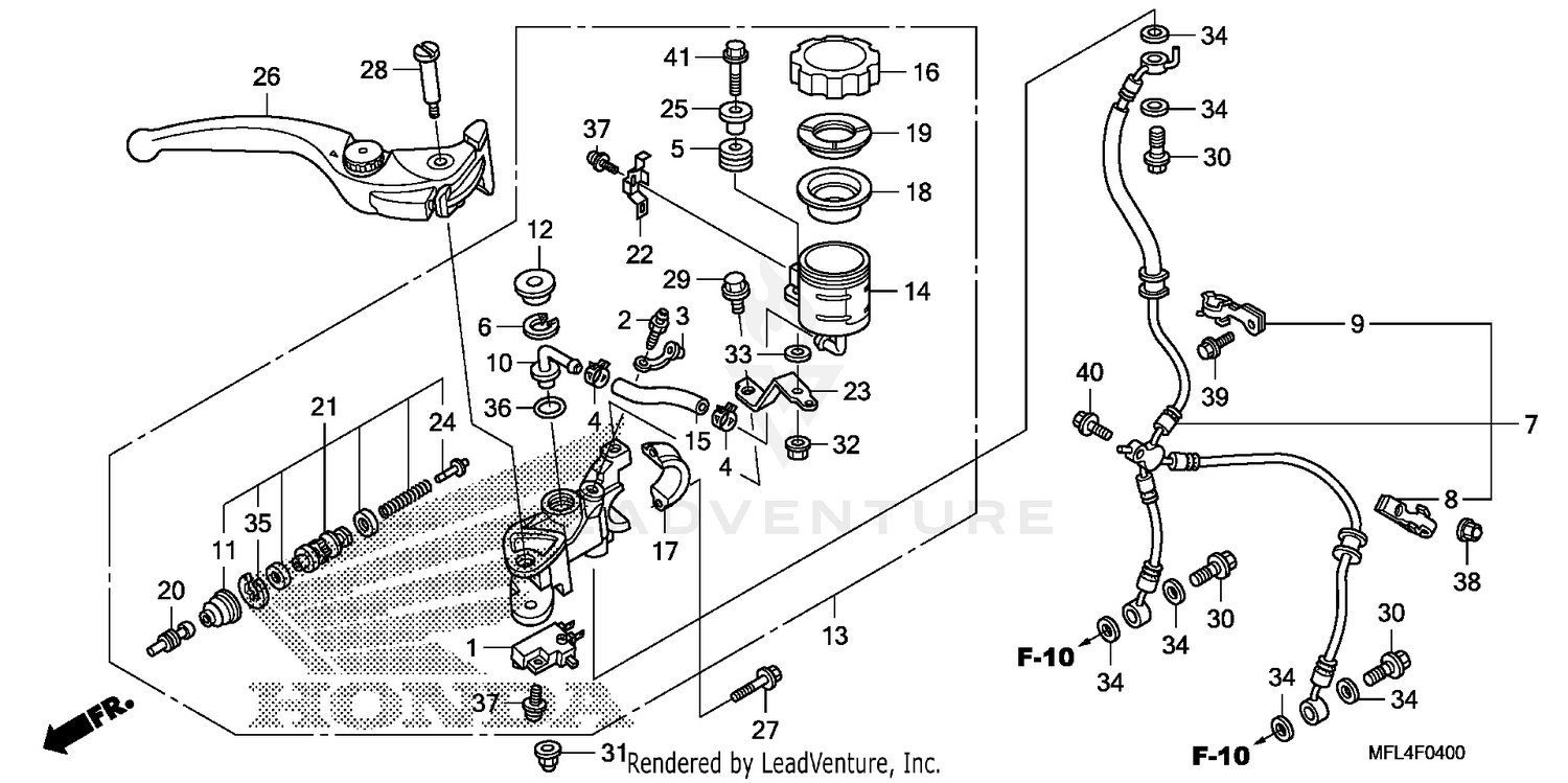 FRONT BRAKE MASTER       CYLINDER (CBR1000RR)