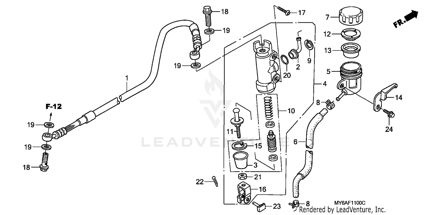 REAR BRAKE MASTER        CYLINDER