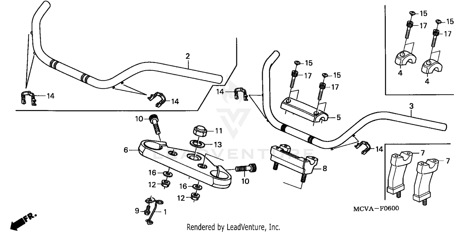 HANDLEBAR + TOP BRIDGE