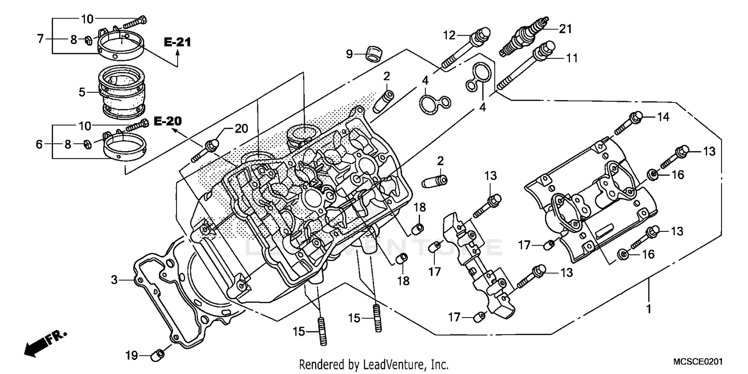 LEFT CYLINDER HEAD