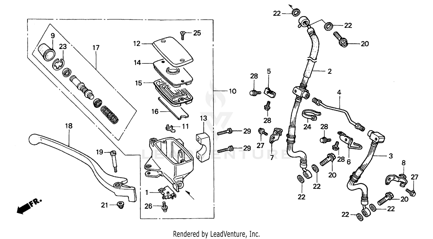 FRONT BRAKE MASTER CYLINDER
