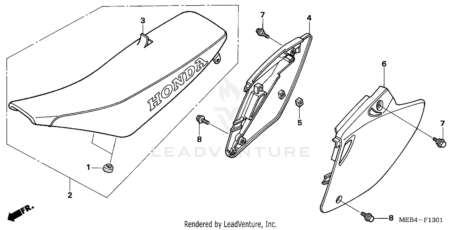 SEAT + SIDE COVER ('05-)