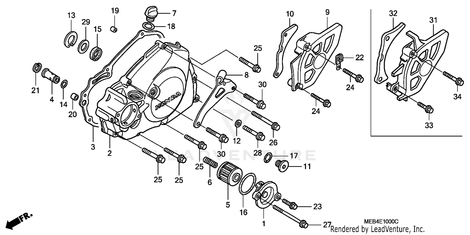 LEFT CRANKCASE COVER