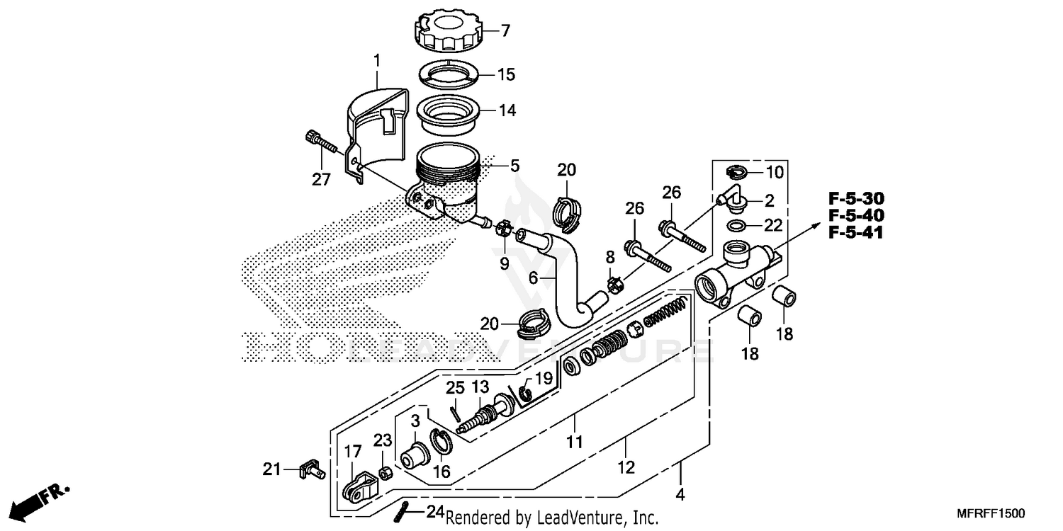 REAR BRAKE MASTER        CYLINDER