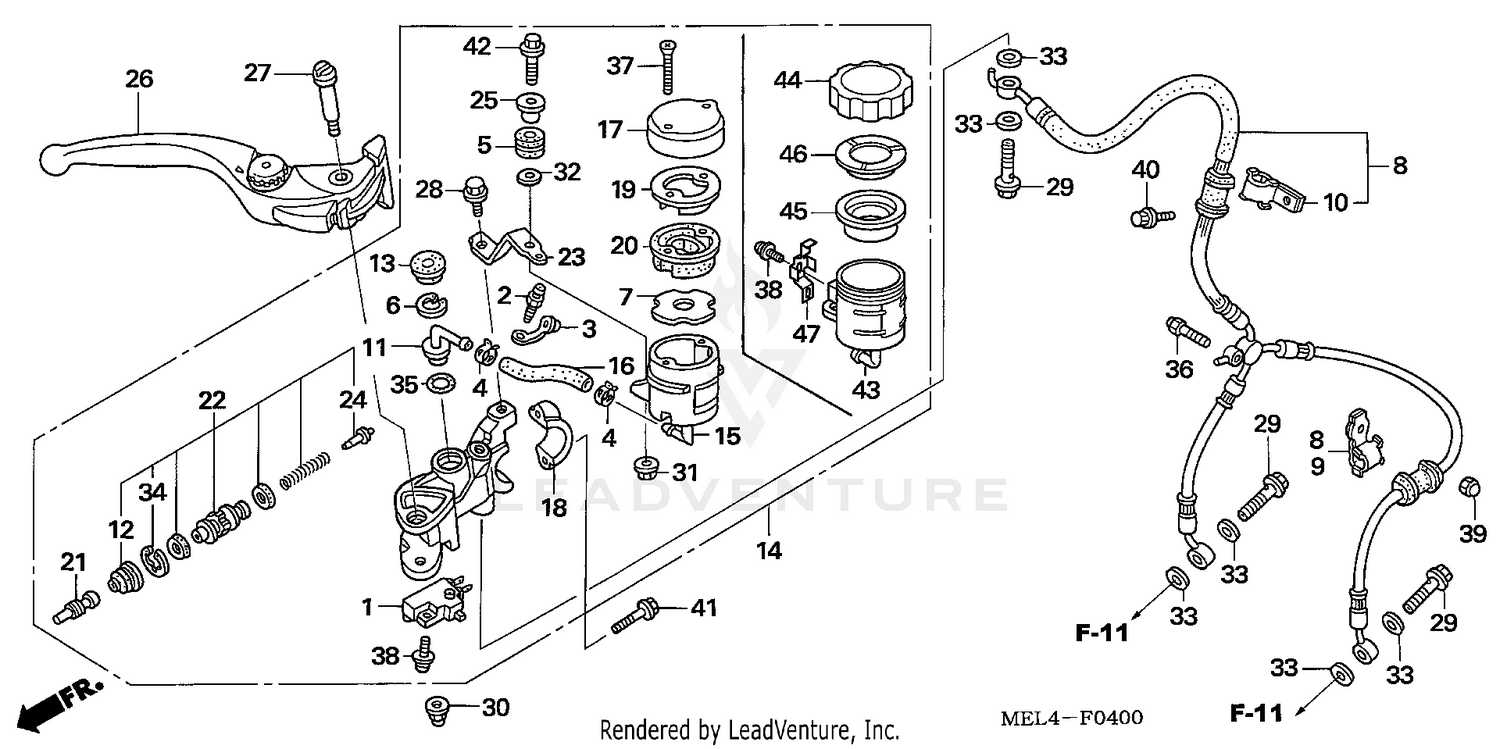 FRONT BRAKE MASTER CYLINDER