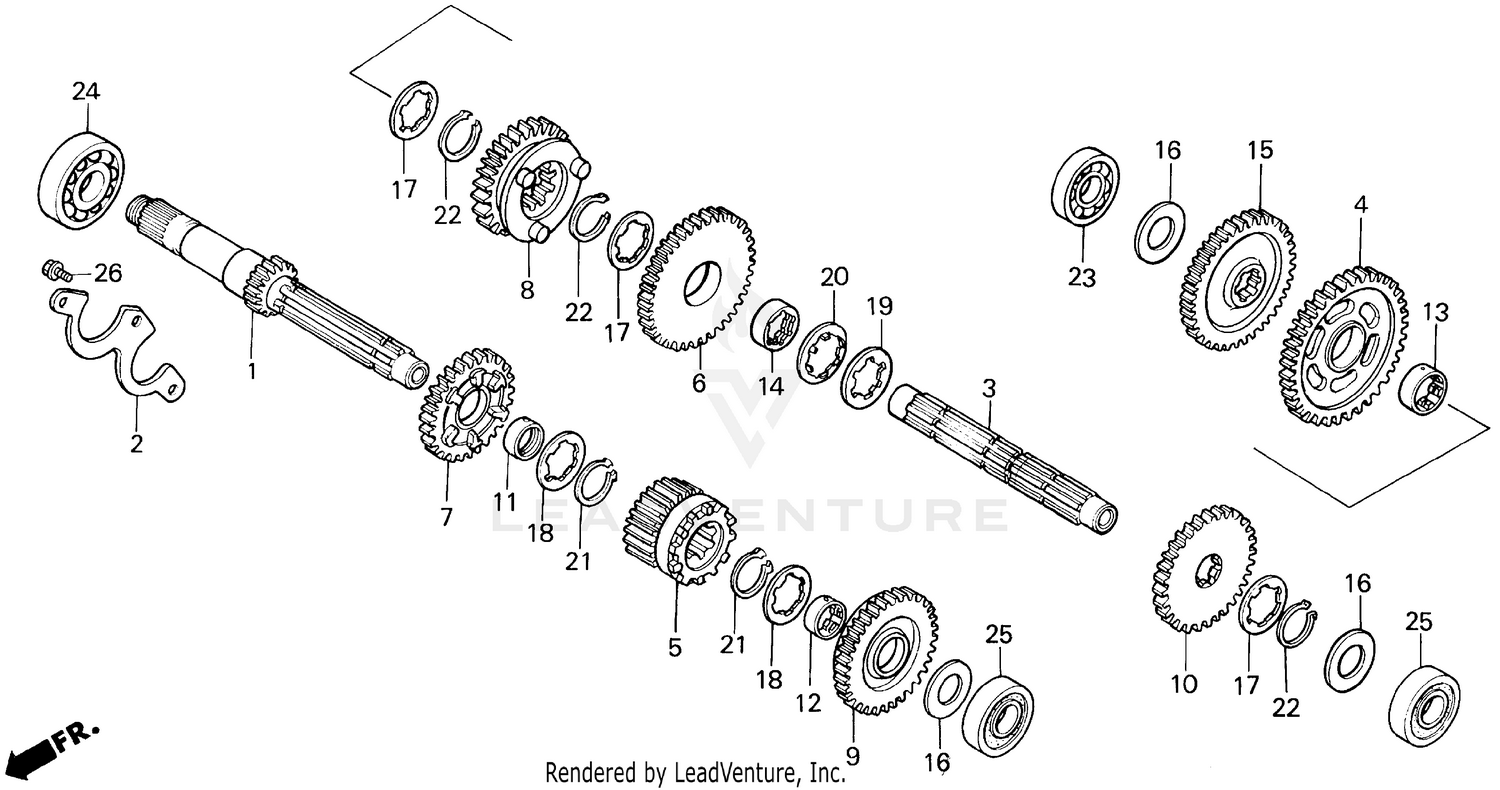 VT1100C TRANSMISSION 95-96