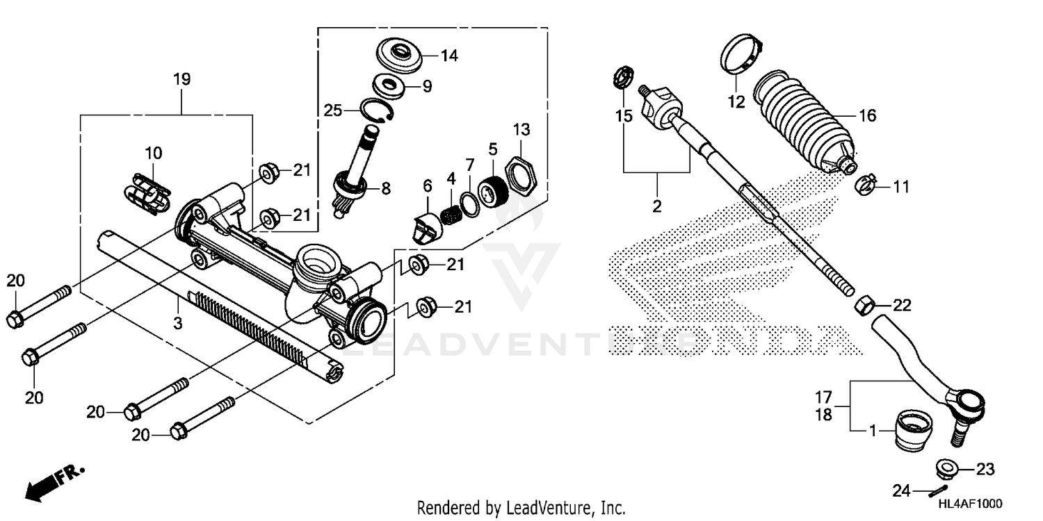 STEERING GEAR BOX@TIE ROD