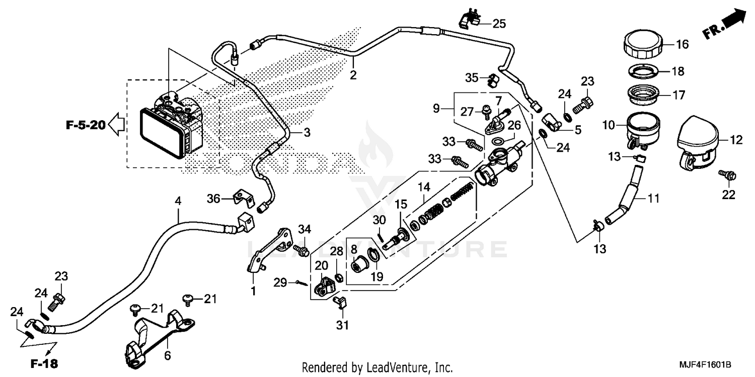 REAR BRAKE MASTER CYLINDER (2)
