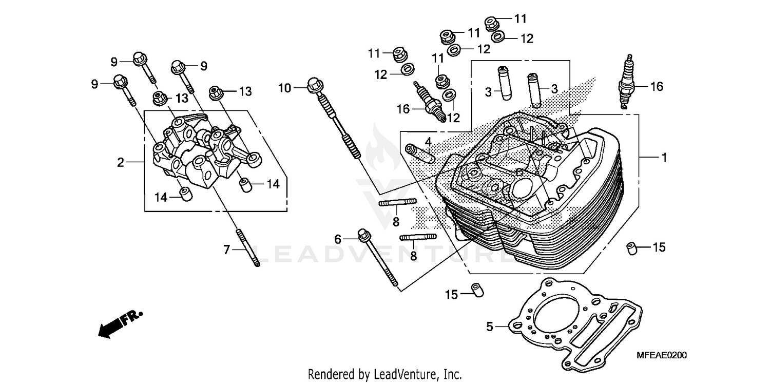FRONT CYLINDER HEAD