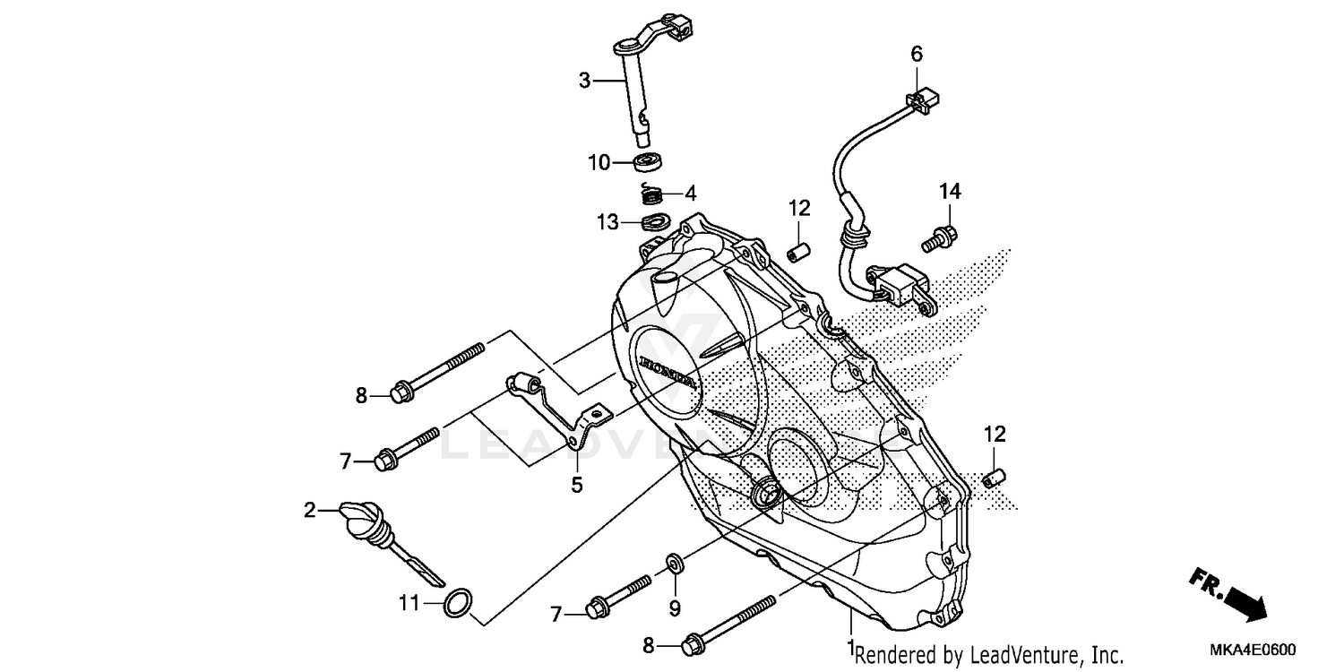 RIGHT CRANKCASE COVER    (1)