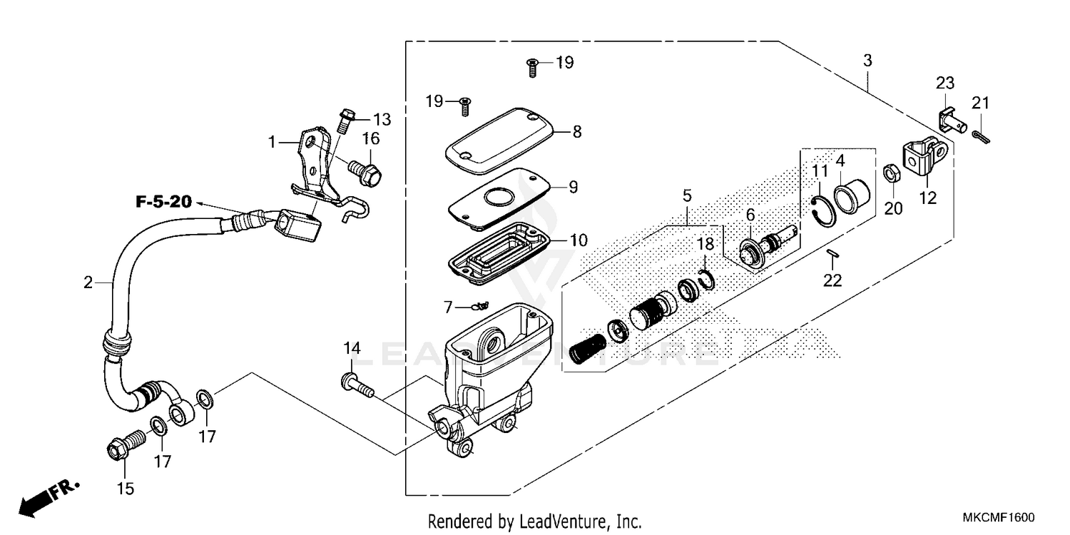 REAR BRAKE MASTER        CYLINDER