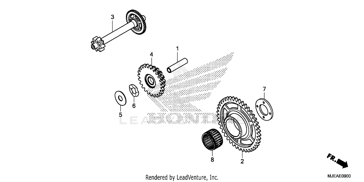STARTING DRIVEN GEAR