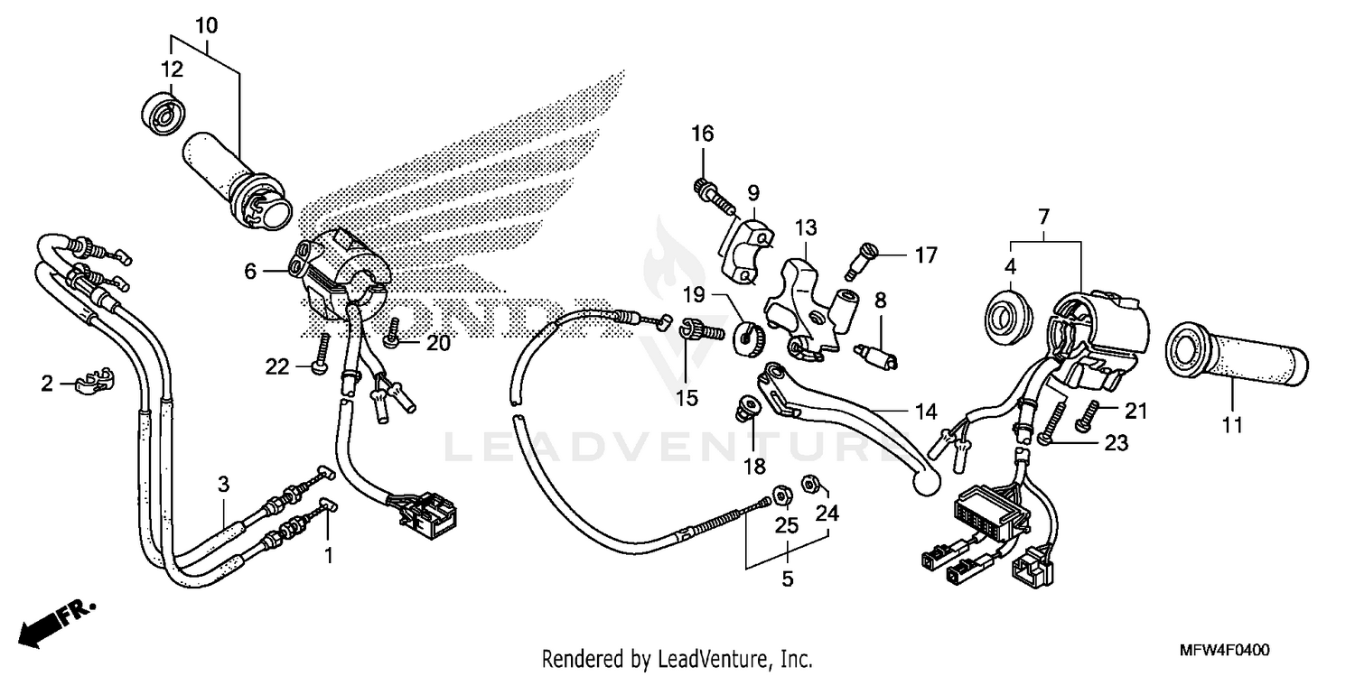 HANDLE LEVER@SWITCH@CABLE