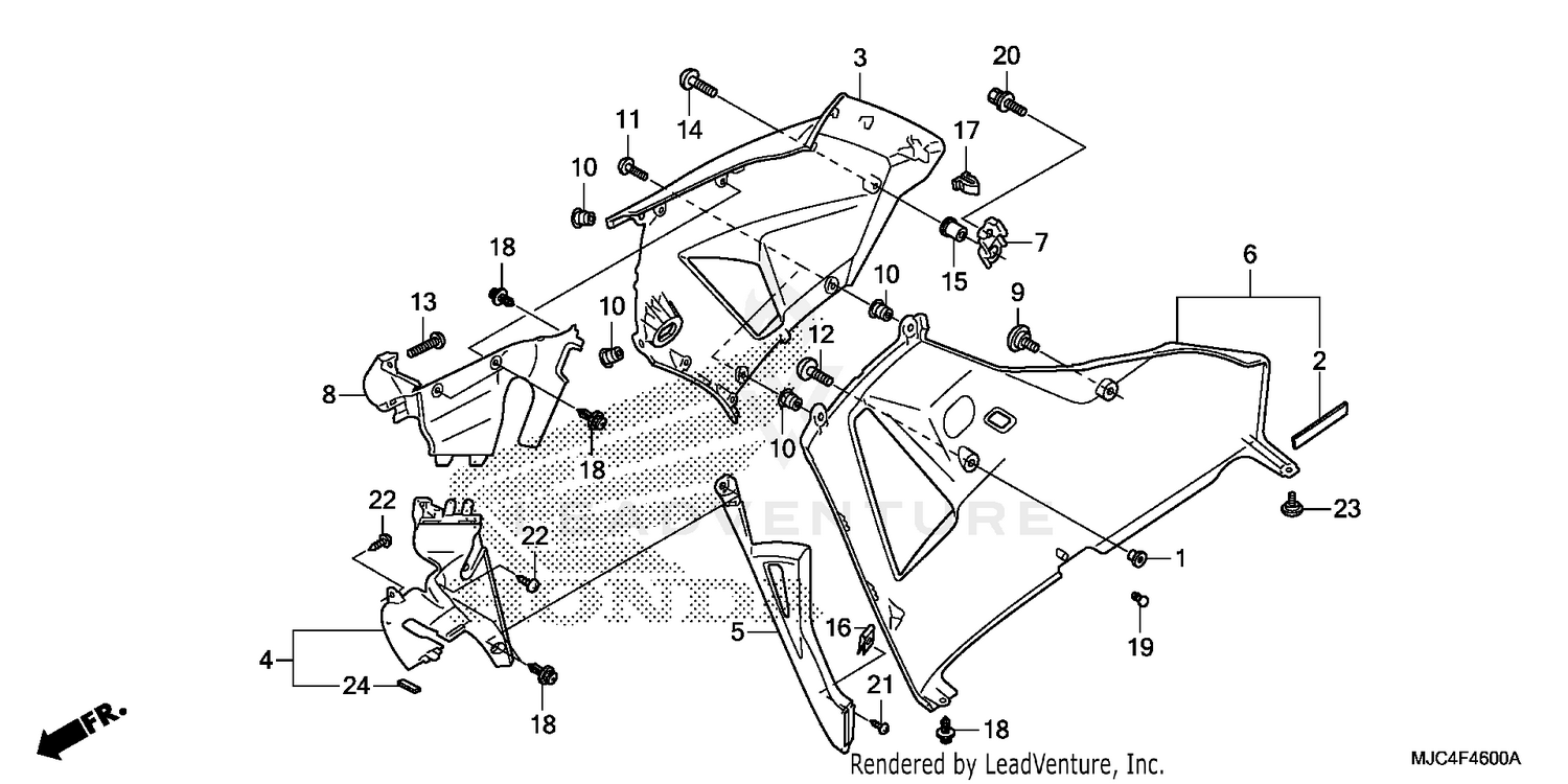 MIDDLE COWL@LOWER COWL   (R.)