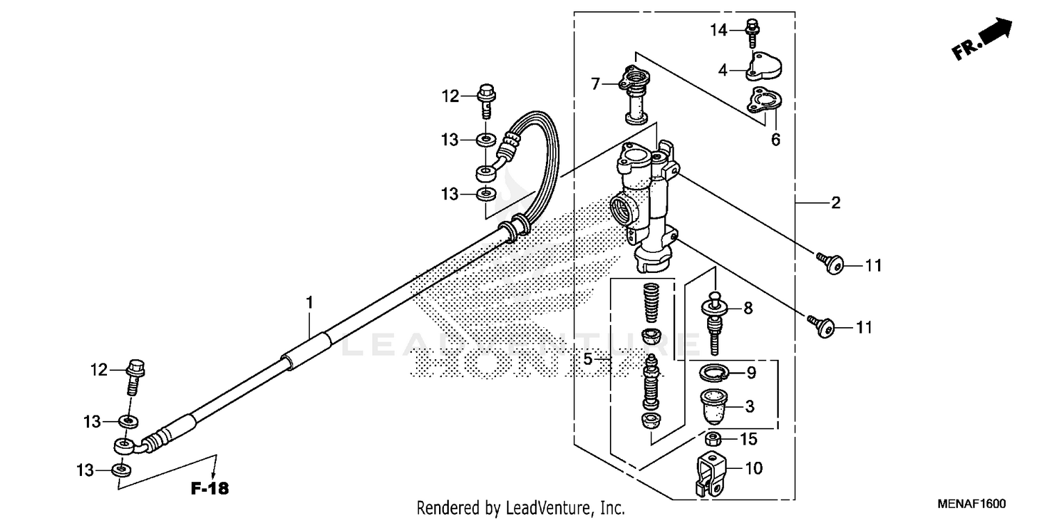 REAR BRAKE MASTER        CYLINDER