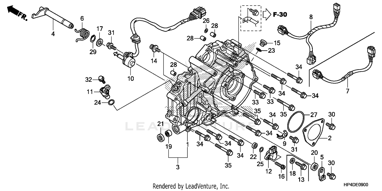 REAR CRANKCASE COVER