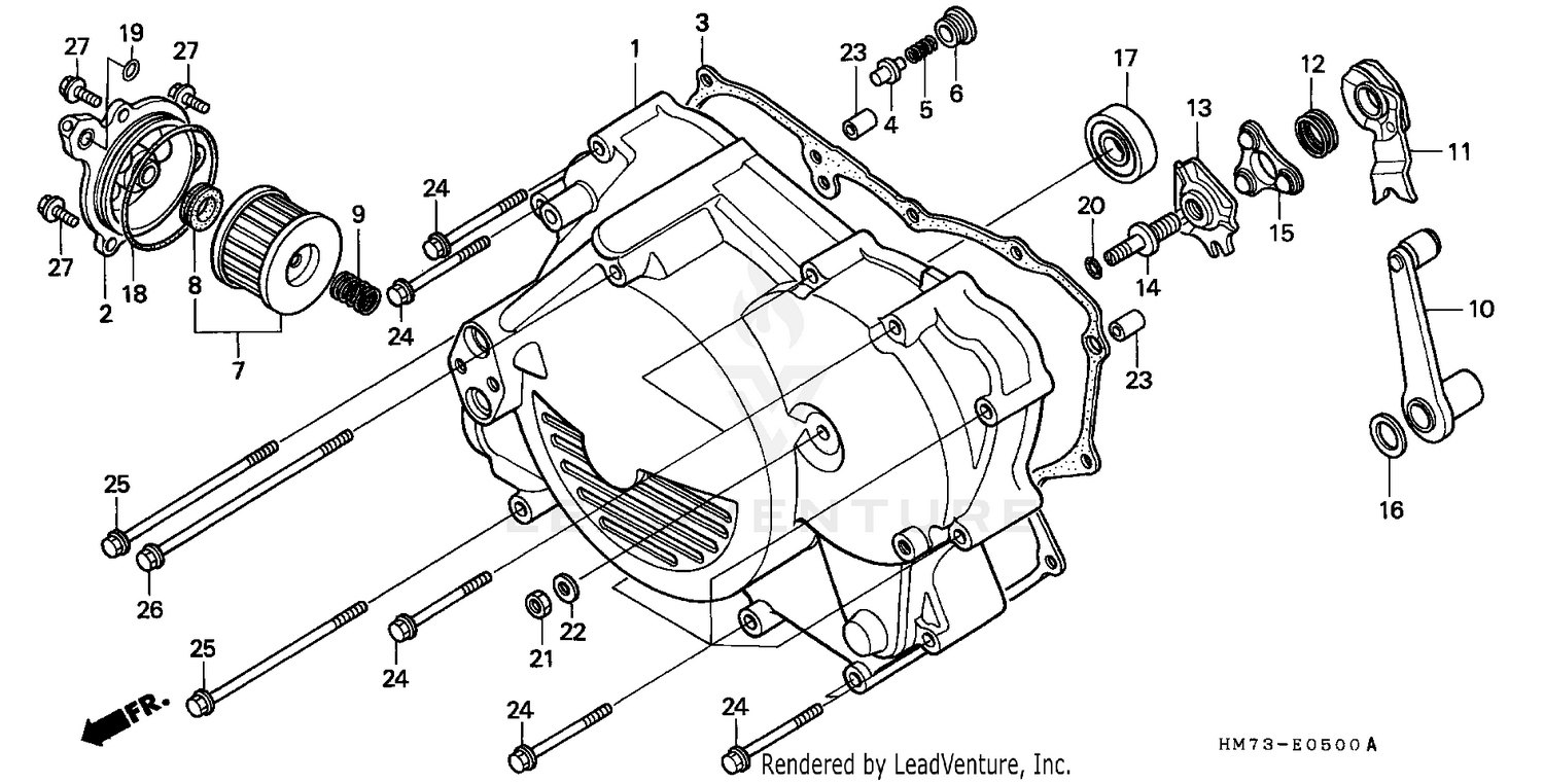 CRANKCASE COVER (FR.)