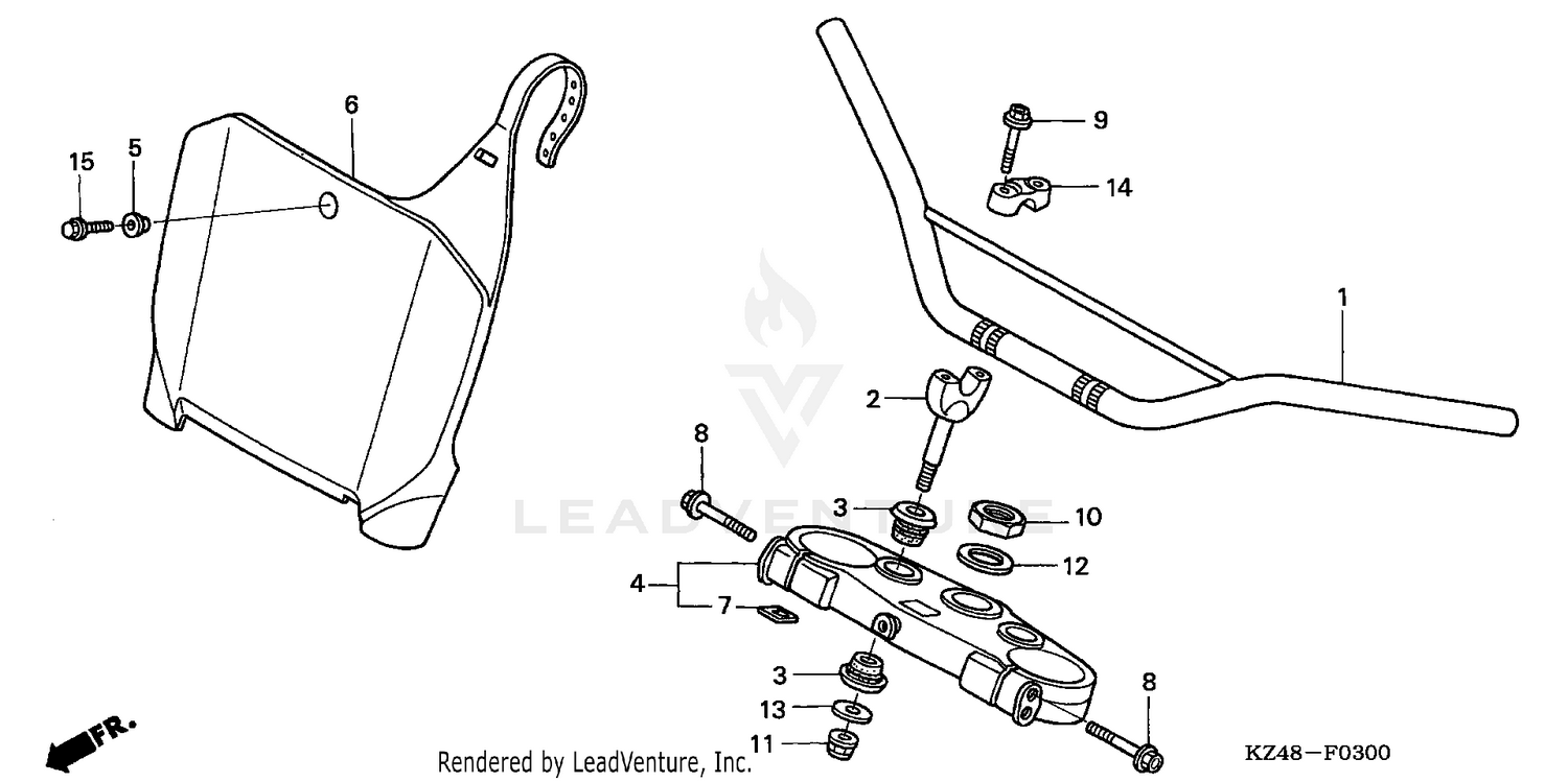 HANDLEBAR + TOP BRIDGE ('02-'03)