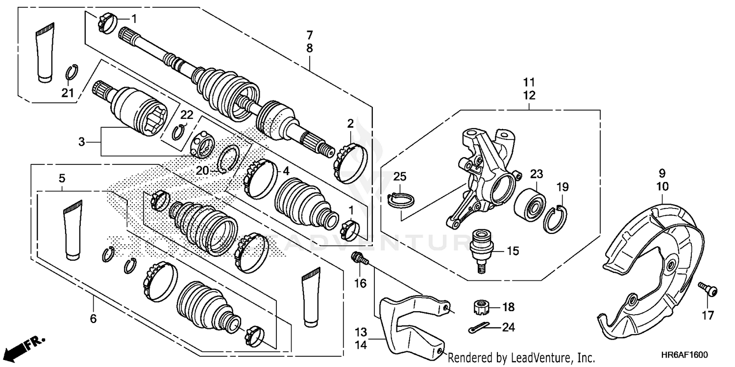 FRONT KNUCKLE@FRONT DRIVE SHAFT