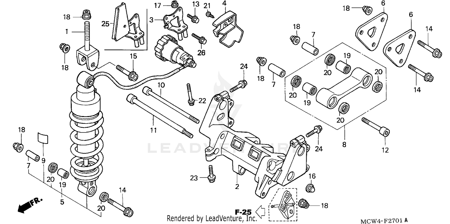 REAR SHOCK ABSORBER (ABS)