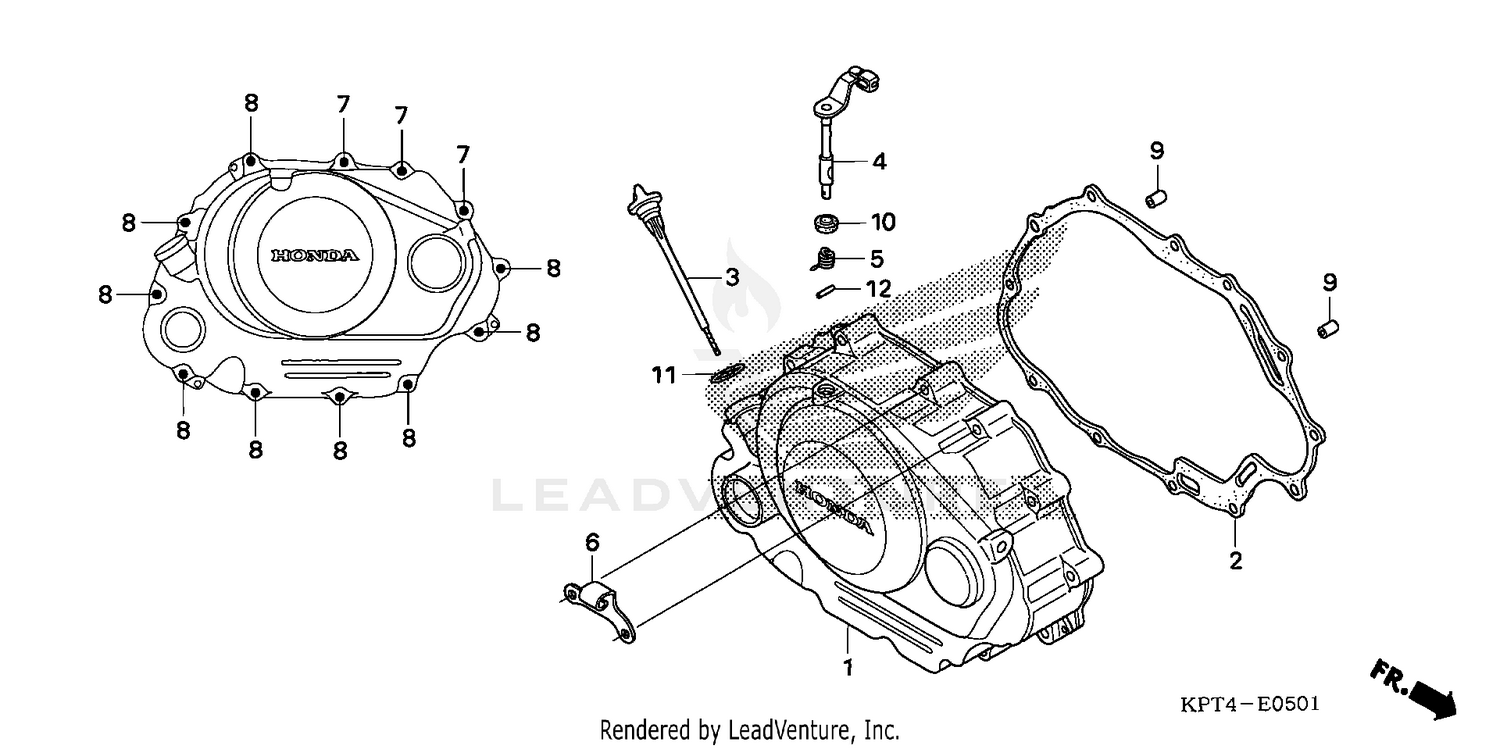 RIGHT CRANKCASE COVER (2)