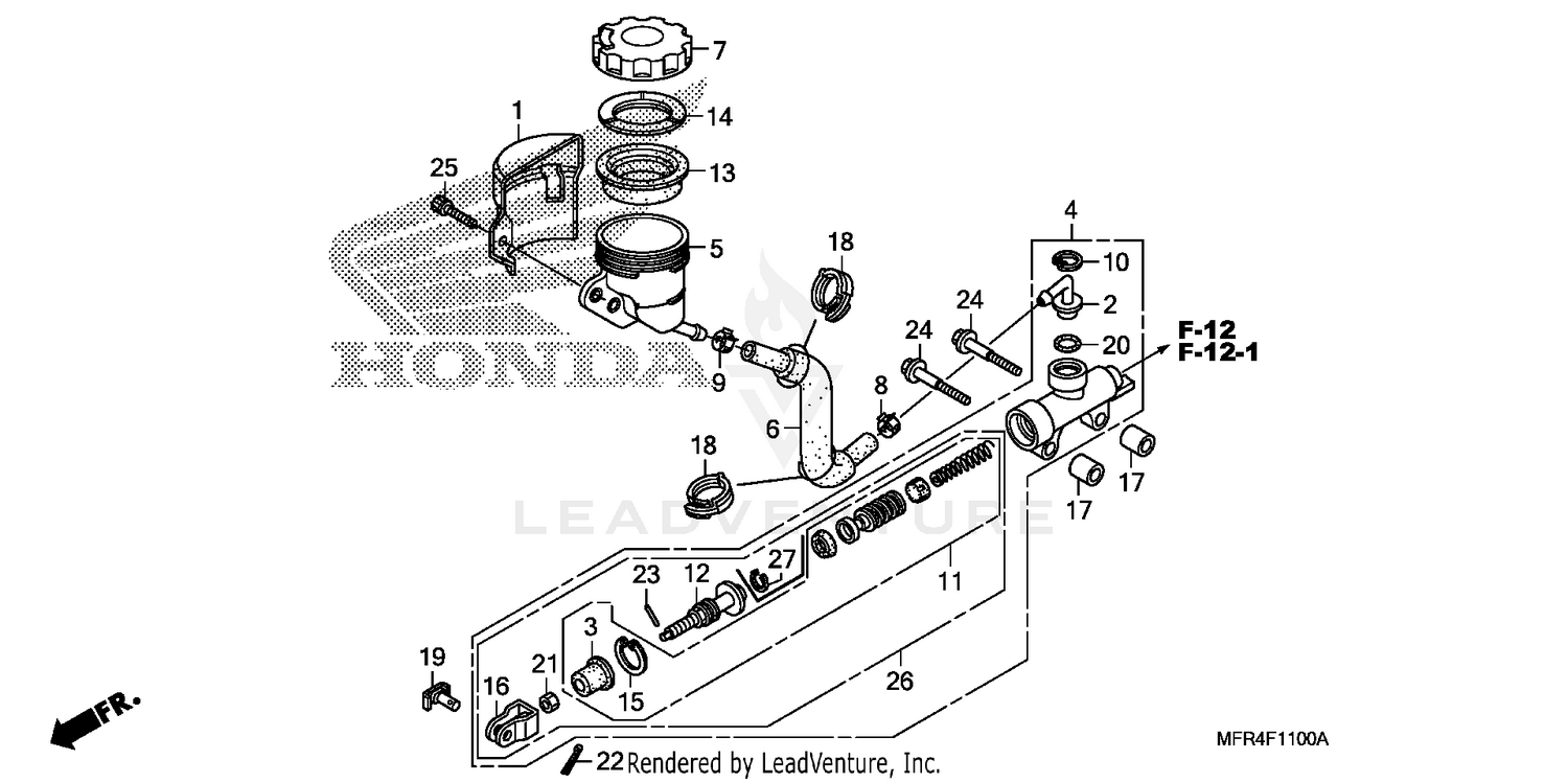 REAR BRAKE MASTER        CYLINDER