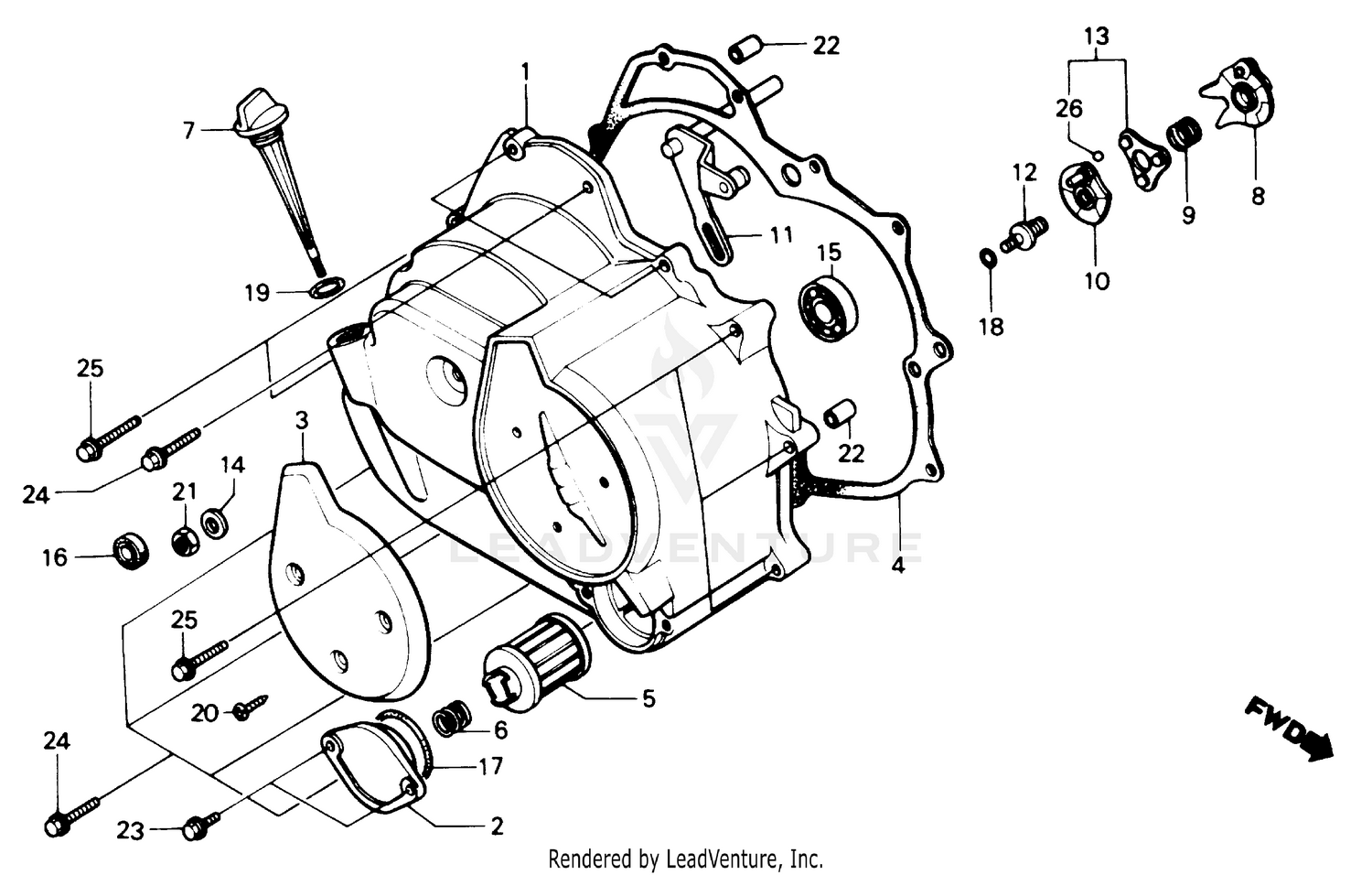 RIGHT CRANKCASE COVER