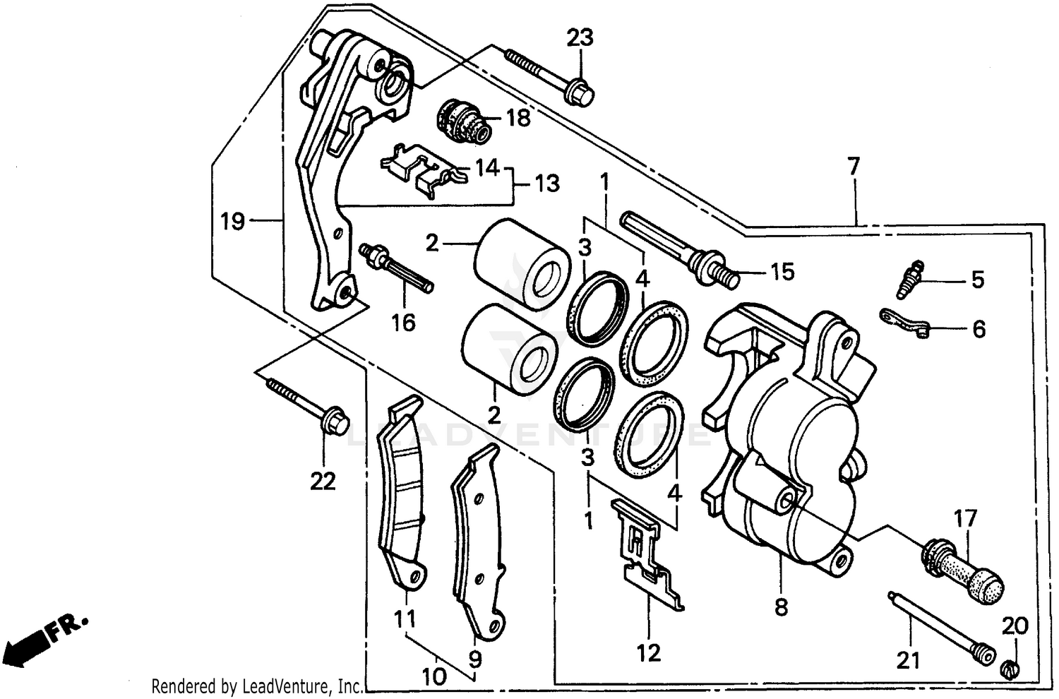 FRONT BRAKE CALIPER