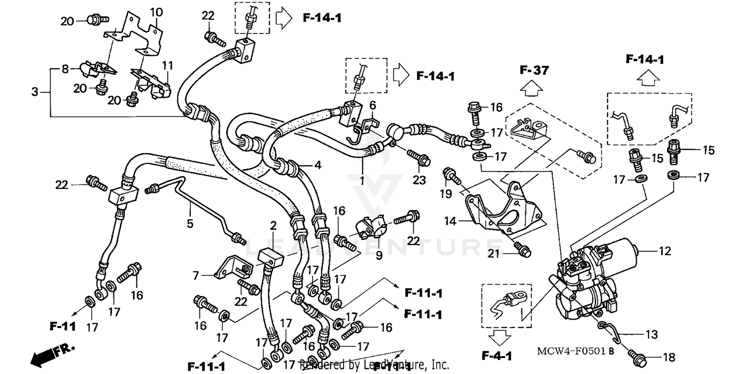 FRONT BRAKE HOSE (ABS)