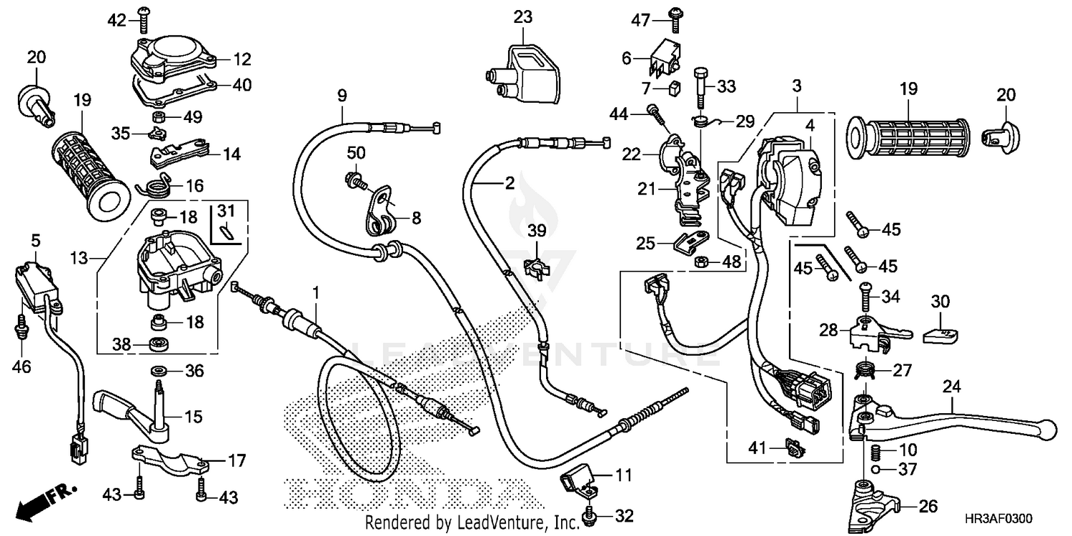 SWITCH@CABLE@HANDLE LEVER