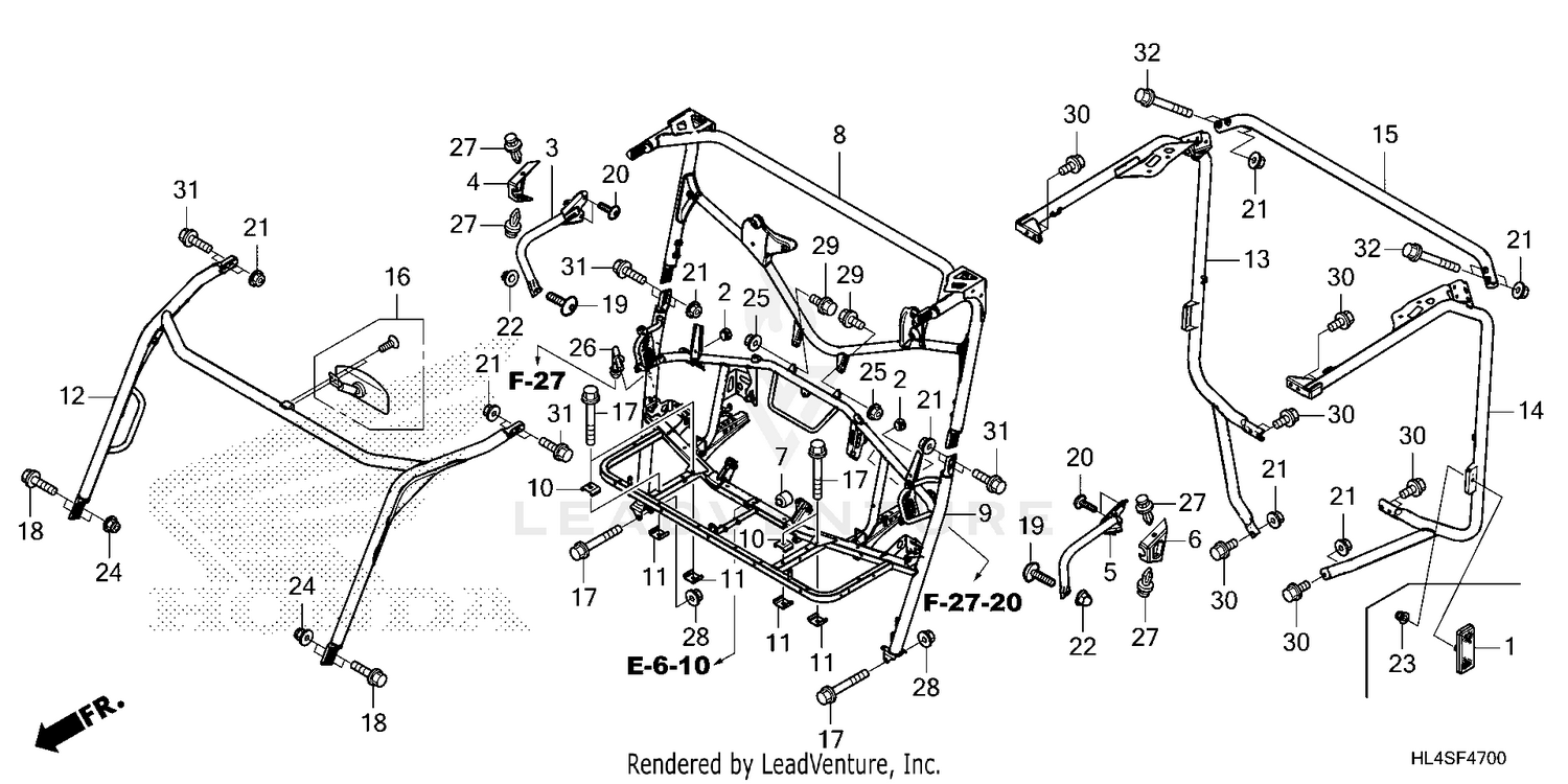 ROLL BAR@BACK MIRROR