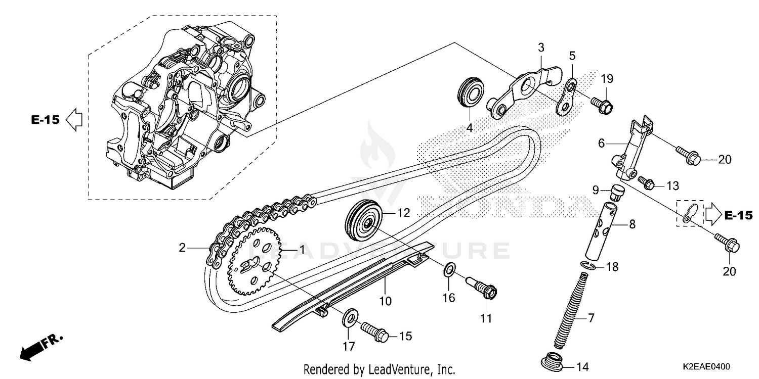 CAM CHAIN@TENSIONER