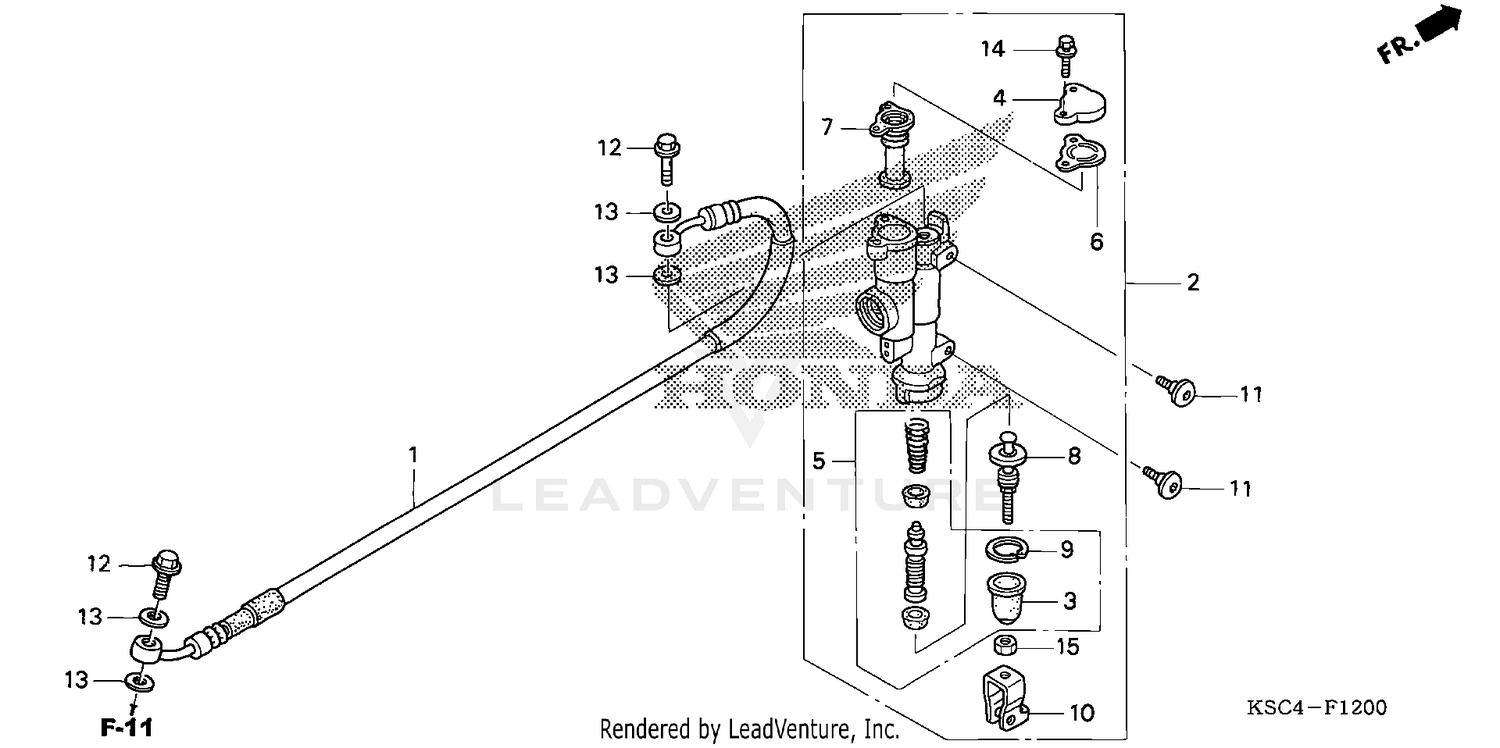 REAR BRAKE MASTER CYLINDER