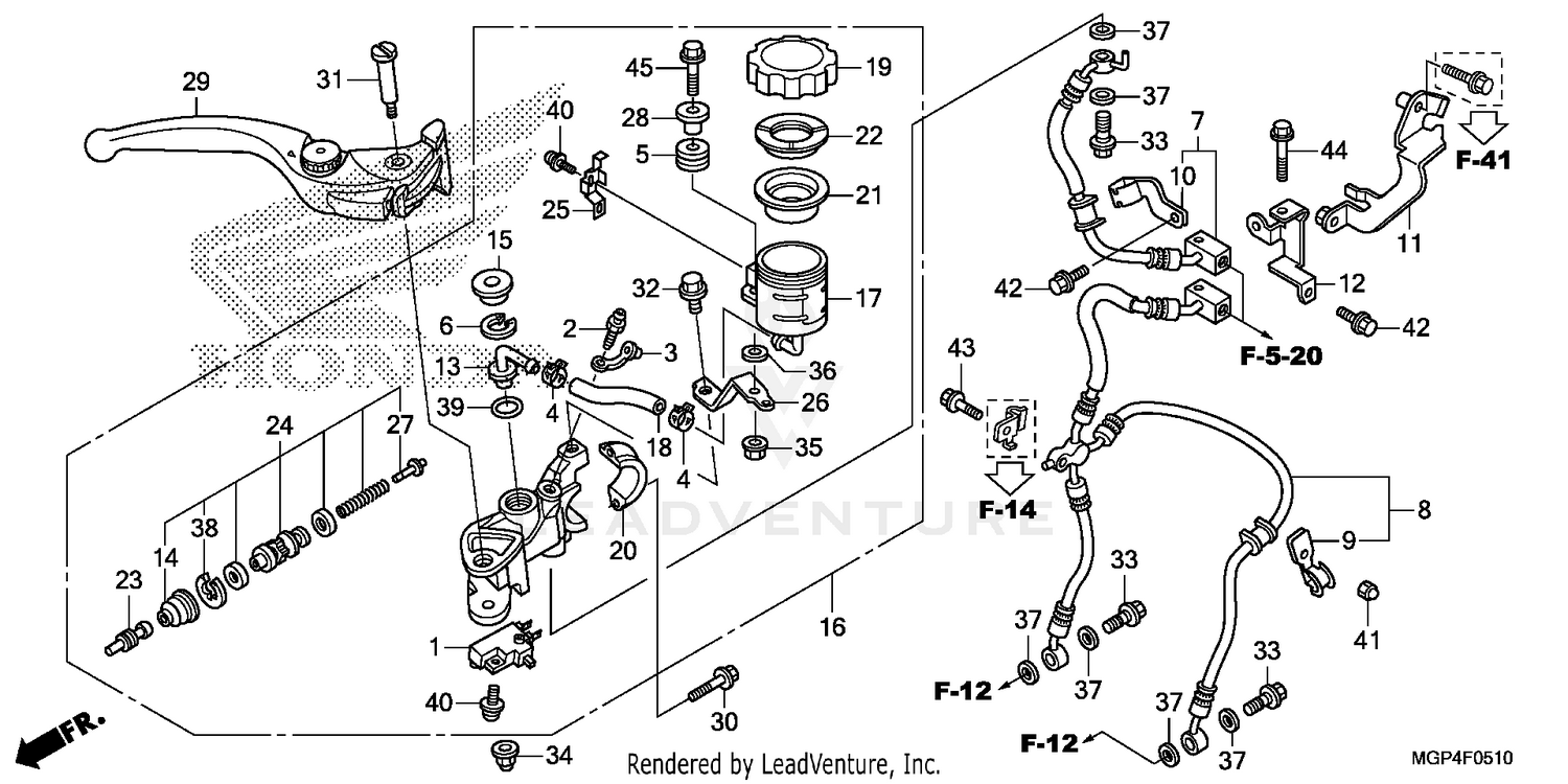 FRONT BRAKE MASTER       CYLINDER (2)